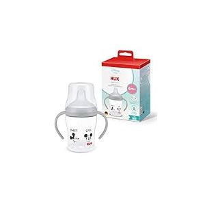 NUK Perfect Match Nuit Tasse d&rsquo;apprentissage | 6+ mois | 150 ml | Tasse anti-fuite pour b&eacute;b&eacute;s | Poign&eacute;es antid&eacute;rapantes | Brille dans le noir | Disney Mickey Mouse | Lot de 1
