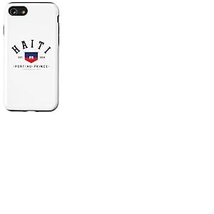 Cadeau ami ha&iuml;ti Drapeau ha&iuml;ti Port-au-Prince ha&iuml;ti Cadeau Coque pour iPhone SE (2020) / 7/8