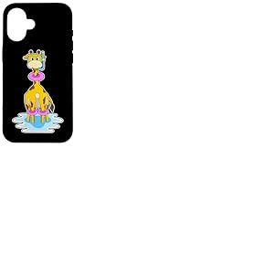 Girafe Natation Bouée Gonflable Été Coque pour iPhone 16