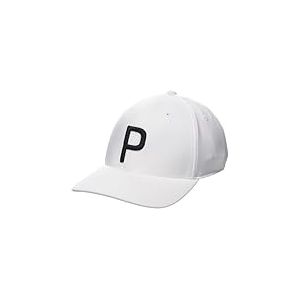 Puma Golf Casquette P pour Homme, Blanc Glow-Puma Noir, Taille Unique