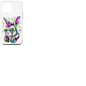 Style Époque Punk Lapin Lunettes de Soleil Lapins Coque pour iPhone 12 Pro Max