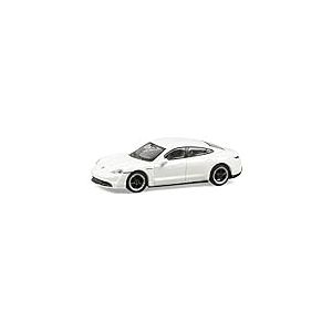 Schuco 452655800 Heart Porsche Taycan, Turbo S, Carrera, Maquette de Voiture, &eacute;chelle 1:87, Blanc m&eacute;tallis&eacute;