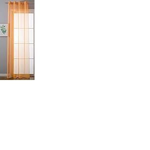 Rideau &agrave; &oelig;illets &laquo; Uni &raquo; - Transparent - H x l : 175 x 140 cm - Orange Stores - Rideau &agrave; &oelig;illets - Fermeture par Ruban - pour Salon - 20332-cn