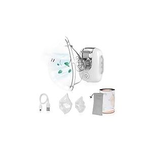 LIONELO Nebi Air Mask, Inhalateur, n&eacute;buliseur pour enfants et adultes, silencieux, compact et portable, pour les maladies respiratoires, les infections et les allergies, haute efficacit&eacute; d'inhalation