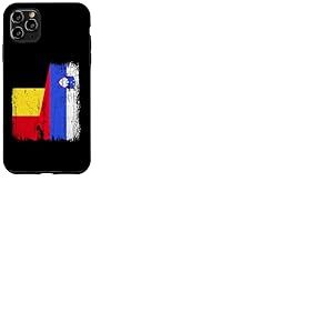 Maillot de fierté belge slovène demi-drapeau belge slovène Coque pour iPhone 11 Pro Max