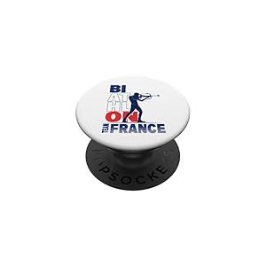 Biathlon Ski de Fond & Tir à la Carabine Team France PopSockets PopGrip Adhésif