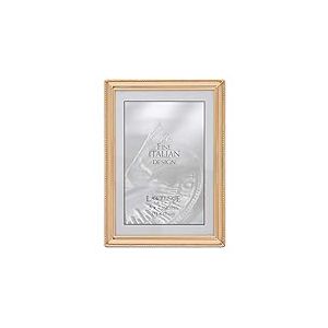 Lawrence Frames Cadre triple &agrave; bordure perles 12,7 x 17,8 cm Dor&eacute;