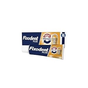 Fixodent Plus Mordant Imbattable Cr&egrave;me Adh&eacute;sive pour proth&egrave;ses Totales & Partielles 40gm