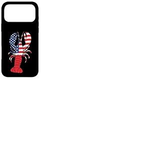 &Eacute;crevisse Homard Drapeau am&eacute;ricain &eacute;crevisses patriotiques Hommes Femmes Enfants Coque pour iPhone 17 Pro Max