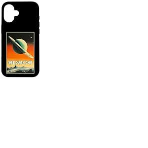 Retro Future American Space Program Inspired SciFi Graphic Coque pour iPhone 16