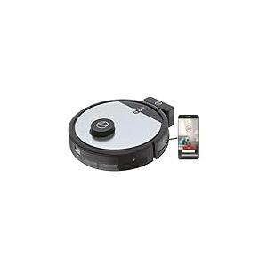Hoover HG510D Aspirateur Robot, Navigation Laser,Grande Autonomie 90min,réservoir 0.50L,4 Vitesses,Ultra Silencieux 68 dBA,Filtre HEPA10, Station de Recharge, Application HG5 & Personnalisation