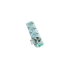 Medi Partners Protège Ceinture Enfant Coussin de Sécurité Voiture Protege Kids 17x22cm 100% Coton Minky Cover Securite Auto Poussette pour Bebe Amovible (Forêt à la Menthe Minky)