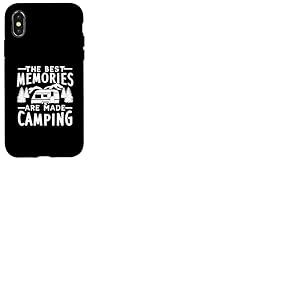 Design de camping inspirant avec une remorque de caravane Coque pour iPhone X/XS