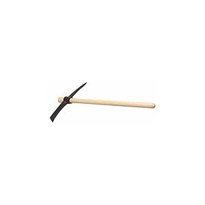 KS TOOLS 144.0921 - Pioche de Terrassier pour Jardinage - Pioche avec Œil Rond et Manche en Bois - 2,5 Kg