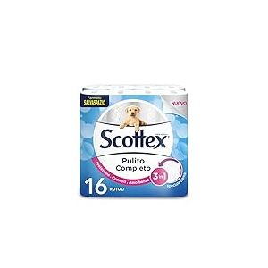 Scottex Propre Complet Papier Hygiénique, Lot de 16 rouleaux Maxi – 1830 g