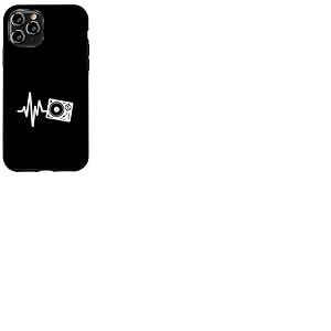 Platine Heartbeat DJ Vinyl Record Music Line Coque pour iPhone 11 Pro