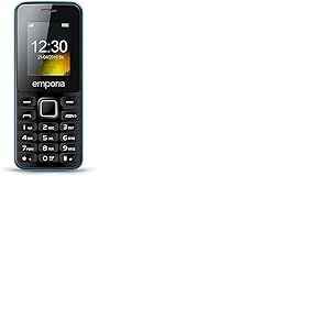 Emporia MD212 - Téléphone Portable pour Personnes âgées, Volume élevé, Double sim, écran Couleur 1,8", Bluetooth HSP, Appareil Photo, Bluetooth, Black/Blue (Italie)