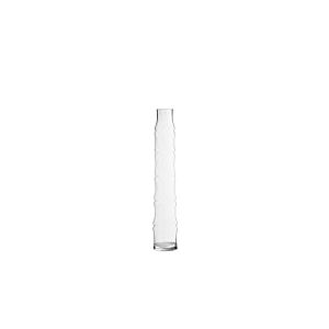 DRW Vase de Sol en Verre en Forme de Tronc Transparent 11 x 11 x 60 cm