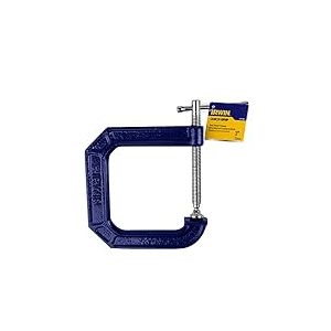 IRWIN Tools 225134 Quick-Grip 100 Series Serre-joint en C à gorge profonde de 7,6 x 11,4 cm Bleu