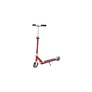 Globber - Flow Element Lights - Trottinette Pliable 2 Roues pour Les Enfants &agrave; partir de 5 Ans et Ados, Rouge