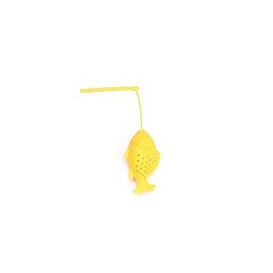 IXCVBNGHS Petit poisson en forme de vidange Silicone Thé Outil d'infusion Réutilisable sûr en vrac Feuille de thé (Jaune), petit