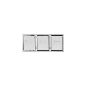 Lawrence Frames 510745T Cadre photo triple à charnière plaqué argent 10,2 x 12,7 cm
