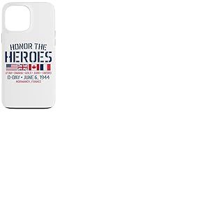 Jour J 6 Juin 1944 Honor The Heroes USA UK Canada France Coque pour iPhone 13 Pro Max