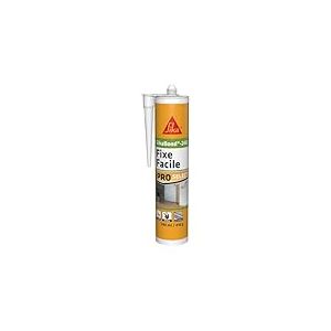 SIKA - Colle acrylique d’agencement - SikaBond-240 Fixe Facile blanc cassé - Intérieur, extérieur abrité - Multi-support - Maintien immédiat - 290 ml (Lot de 6)