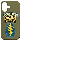 Patch des Forces spéciales américaines - Tab SF Ranger - Béret Vert OD Coque pour iPhone 17