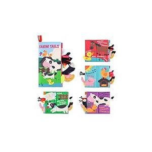 beiens Livre Tissu Bébé Eveil, Livres Bebe 0 à 3 Ans Sonore Toucher, Mon Petit Livre D'activités Interactif, Jouet Educatif Enfant Idée Cadeau Dès la Naissance, Livre Doux Froissé avec des Animaux