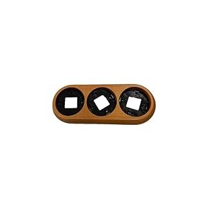 Triple cadre avec finition en tons bois, idéal pour exposer vos photos préférées. Parfait pour décorer n'importe quel espace avec une touche chaleureuse et élégante qui met en valeur vos souvenirs.