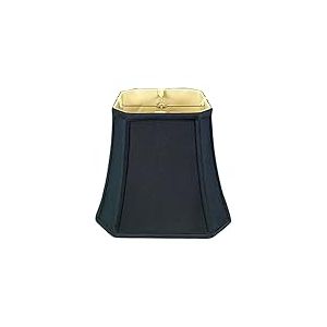 Royal Designs Abat-jour carr&eacute; en forme de cloche Noir 19 x 30 x 26 cm