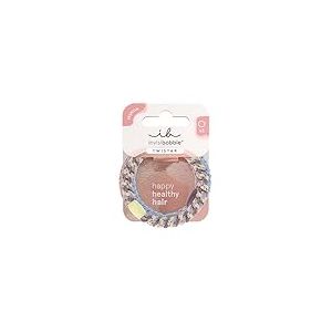 invisibobble - TWISTAR Lavender Braids - 3x élastiques violets effet tressé - Maintien doux, sûr & confort optimal - Hair Ties pour femmes & filles - Look tendance, respect des cheveux