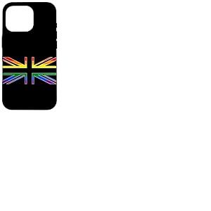 Drapeau Union Jack LGBTQ GAY Pride arc-en-ciel Royaume-Uni Coque pour iPhone 16 Pro