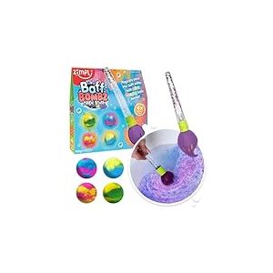 Zimpli Kids - Baff Bombz Brosse Magique, 4 x Bombes de Bain, peignez magiquement l'eau de Votre Bain, Jouet de Bain créatif pour Les Enfants, Cadeaux d'anniversaire pour Les garçons et Les Filles