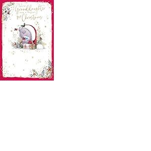 Me To You Tiny Tatty Teddy Carte de No&euml;l pour le premier No&euml;l de petite-fille 15,2 x 22,9 cm - Collection officielle