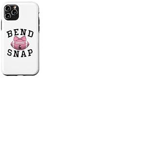Bend and Snap Football Game Day Coquette Pink Football Bow Coque pour iPhone 11 Pro
