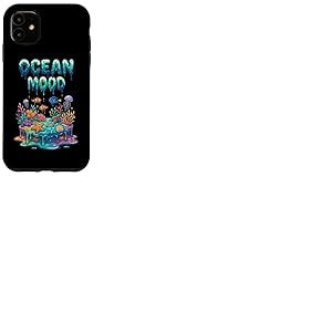 Humeur Oc&eacute;anique Color&eacute;e R&eacute;cif Corallien Vie sous-Marine Coque pour iPhone 11