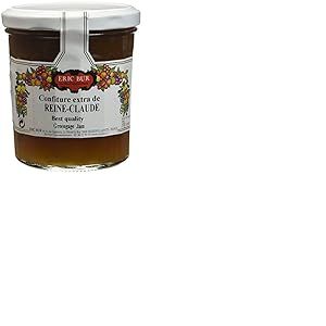 ERIC BUR Confiture Extra de Prunes Reine-Claude 370 g - Lot de 3