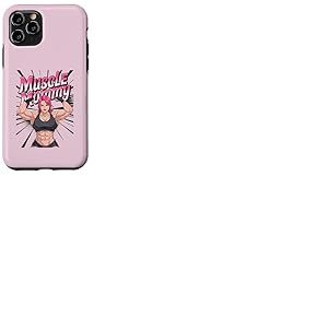 Anime Muscle Mommy Weightlifting Fitness Girl Aesthetic Coque pour iPhone 11 Pro