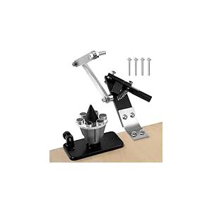 VEVOR Aff&ucirc;teur de Lame de Tondeuse &agrave; Gazon 15&deg;-45&deg; Outil d'Aff&ucirc;tage R&eacute;glable avec &Eacute;quilibreur de Lames, 4 Adaptateurs, Roulement &agrave; Billes, Poign&eacute;e 25 mm, Compatible Plupart Meuleuse Angle Non Incluse