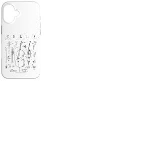 Violoncelle Vintage Brevet Dessin imprim&eacute; Coque pour iPhone 16