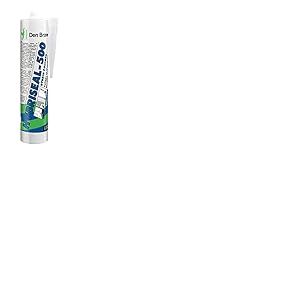 DEN BRAVEN 30618832 Blanc HYBRISEAL 500 EC1, Mastic Colle polymère Hybride pour collages élastiques et Joints à Faible Mouvement, Cartouche de 300ml