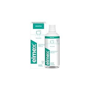 Rince-bouche Elmex Sensitive 1 flacon de 400 ml, protection supplémentaire pour les dents sensibles et les caries radiculaires