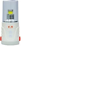 C.A.O. - Lanterne "CELESTE" rechargeable en ABS - Couleur Blanc - Hauteur 15,5 cm - Diamètre ø 6,5 cm