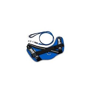 IDC Powair Bundle - Harnais IDC Powair, Taille: 2XL/3, Bleu + Laisse IDC Powair, Taille: 1,2 m avec poignée et Grand Mousqueton, Bleu