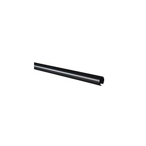 GARDINIA Barre à Rideaux avec Coulisse intérieure, Tube métallique, Barre à Rideaux, Diamètre 20 mm, Longueur 160 cm, Canal de roulement env. 6 mm, Série Chicago, Noir Mat