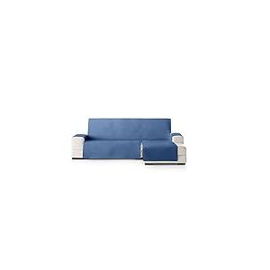 Eysa Oslo Housse, Microfiber, C/3 Bleu-Gris, Chaise Longue 240 cm. Adapté aux canapés de 250 à 300 cm