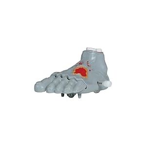 FIESTAS GUIRCA | Pied à Corde (8,5 cm) - Poupée de Jouet pour Décoration d'Halloween et Fêtes de Trick or Treat - Idéal pour Célébrations Terrifiantes et Événements de Peur - Gris