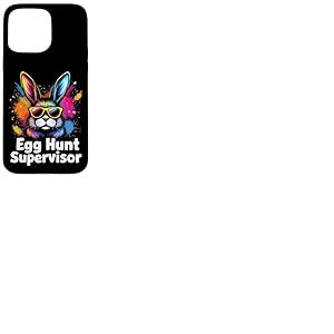 Chasse aux œufs Superviseur Lapin de Pâques Coque pour iPhone 15 Pro Max